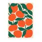 orange tangerines wrapping paper
