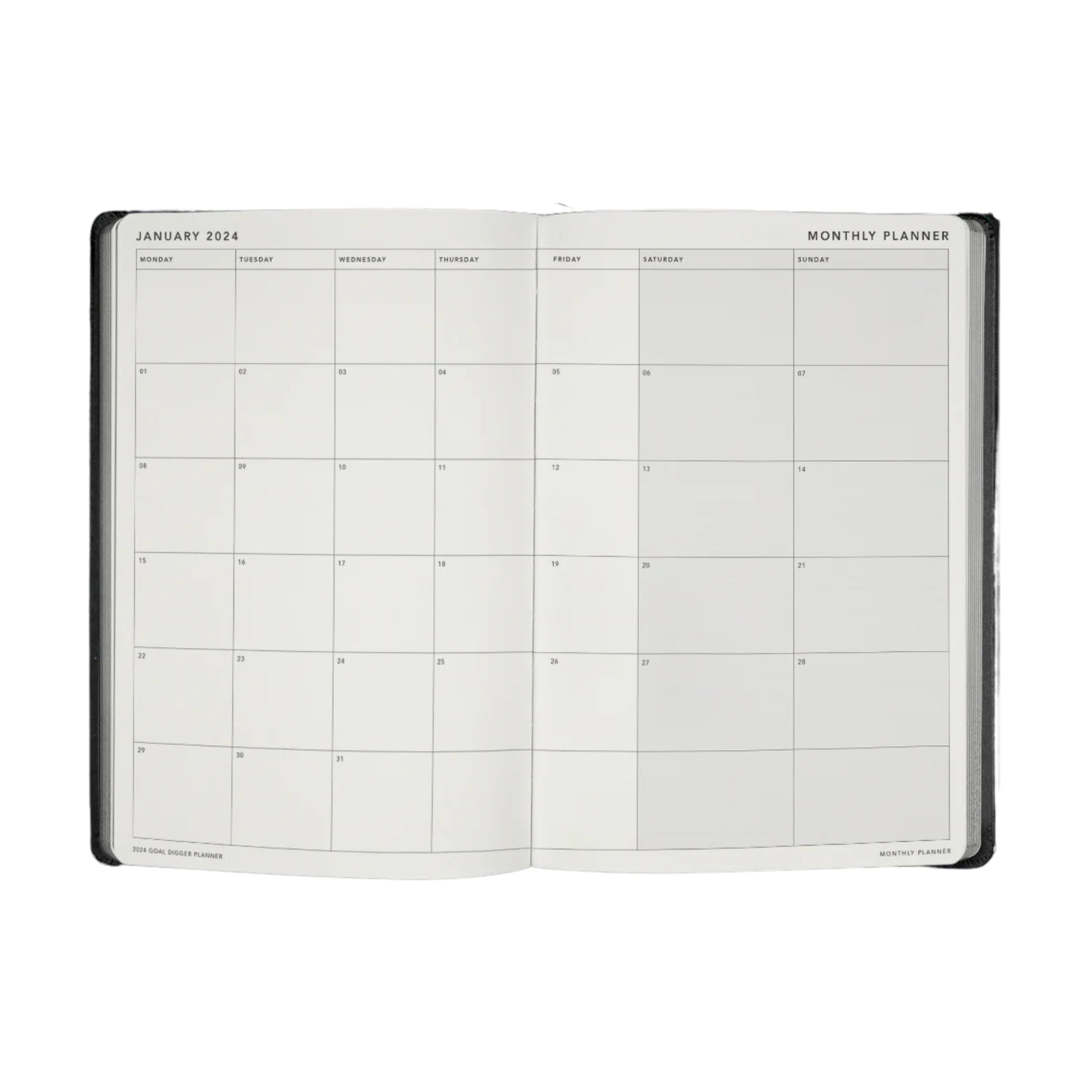 2025 Goal Digger Diary - Bold / Black