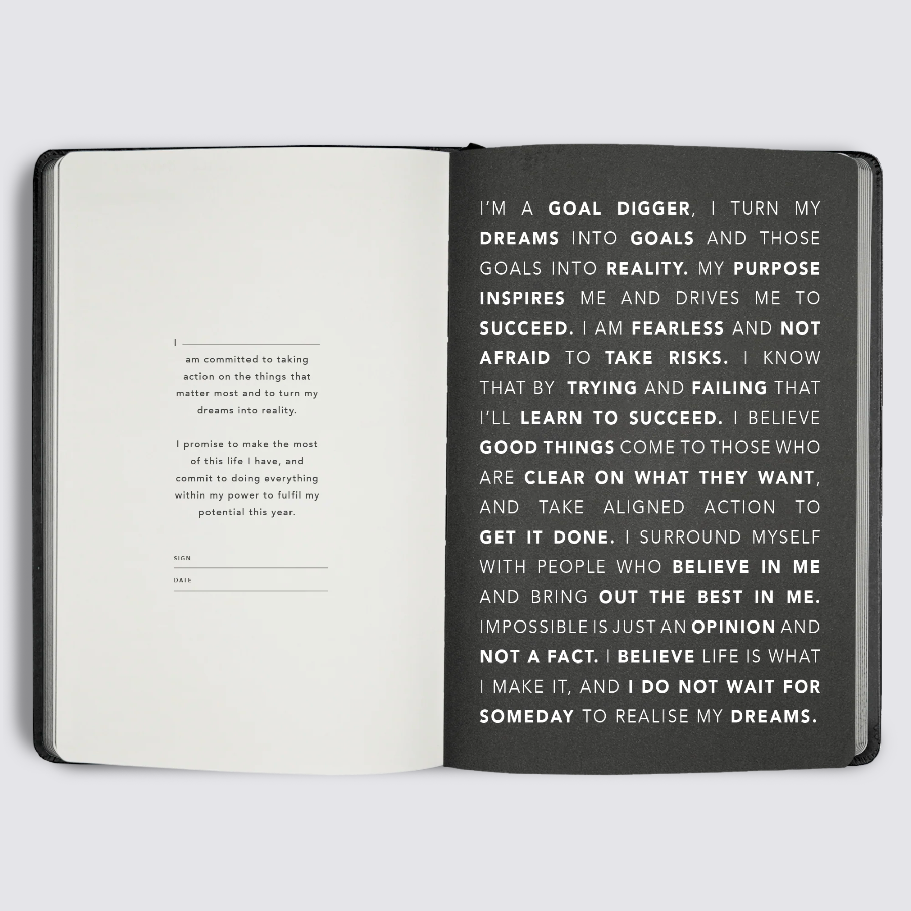 2024 Goal Digger Diary - Bold / Black