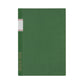 green lined notebook vintage style