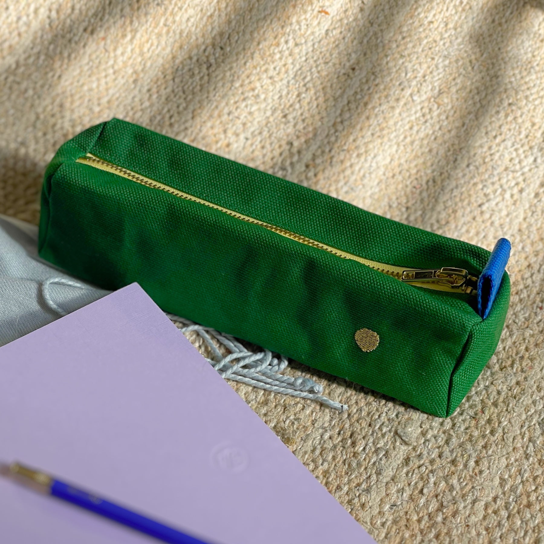 Pencil Case Pouch - Grass Green
