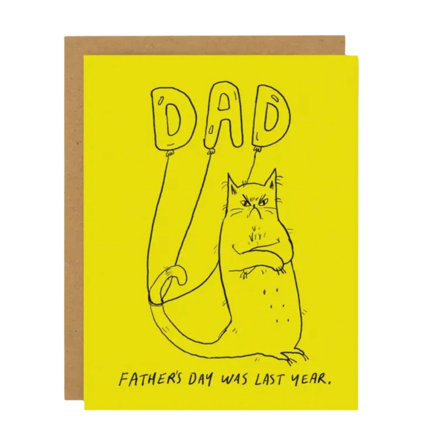 Grumpy Cat Father's Day Card