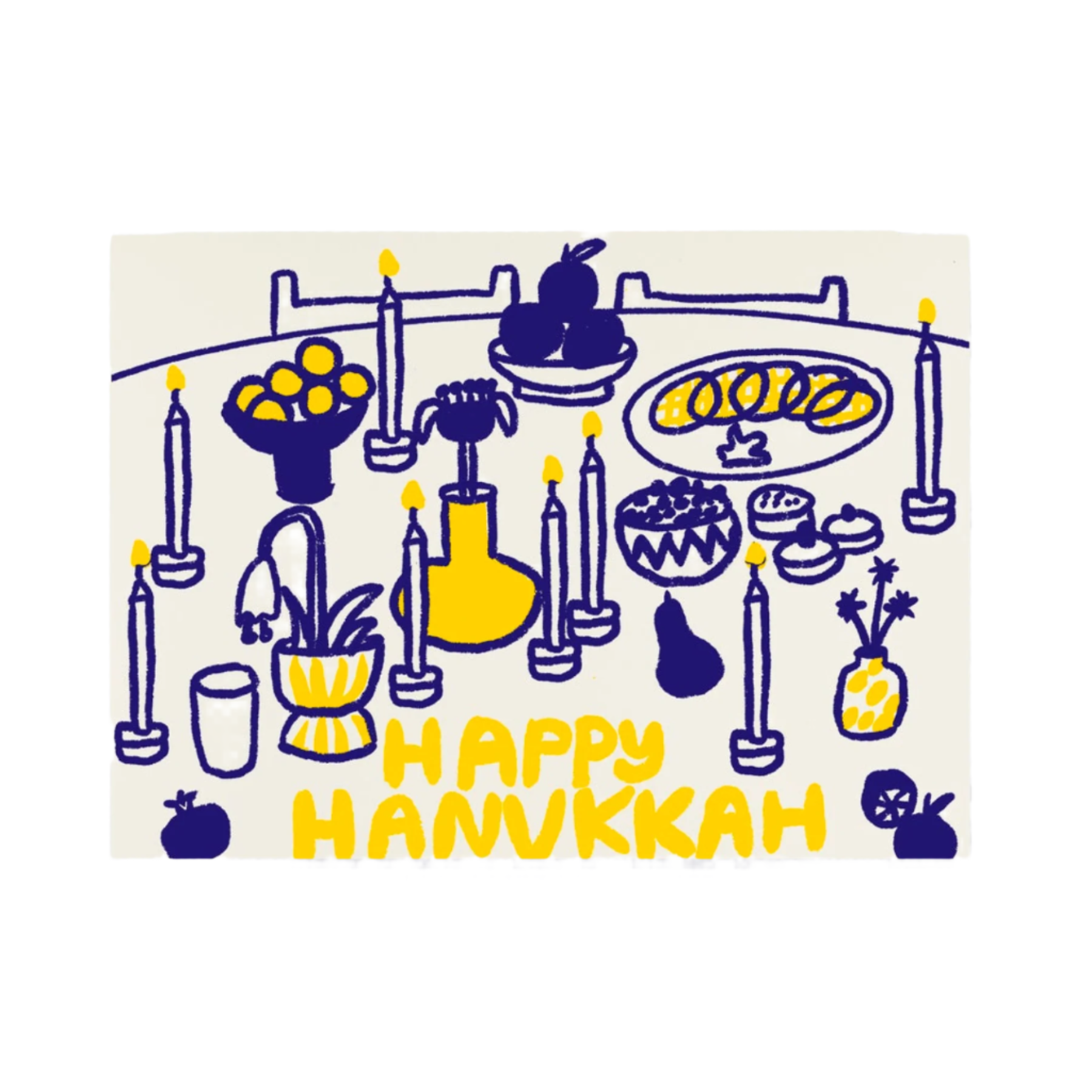Happy Hanukkah Table