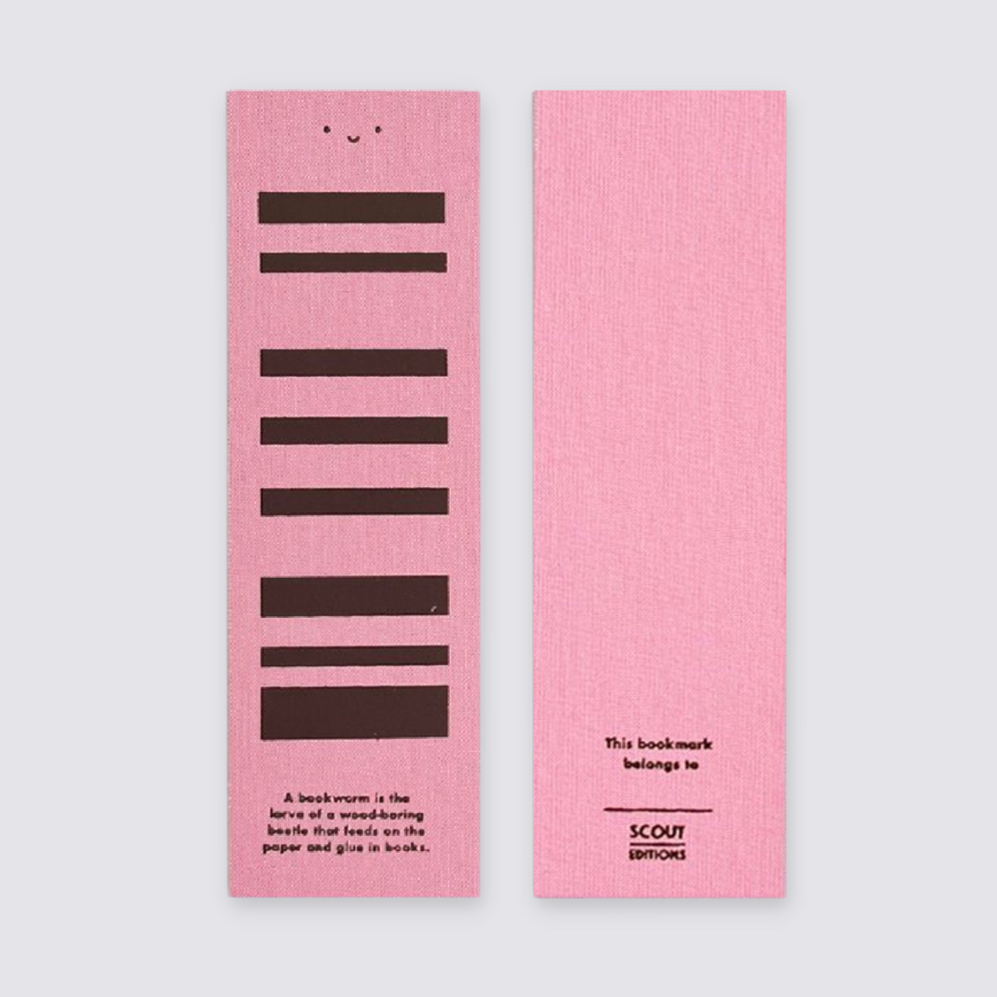 Bookworm Coral Bookmark