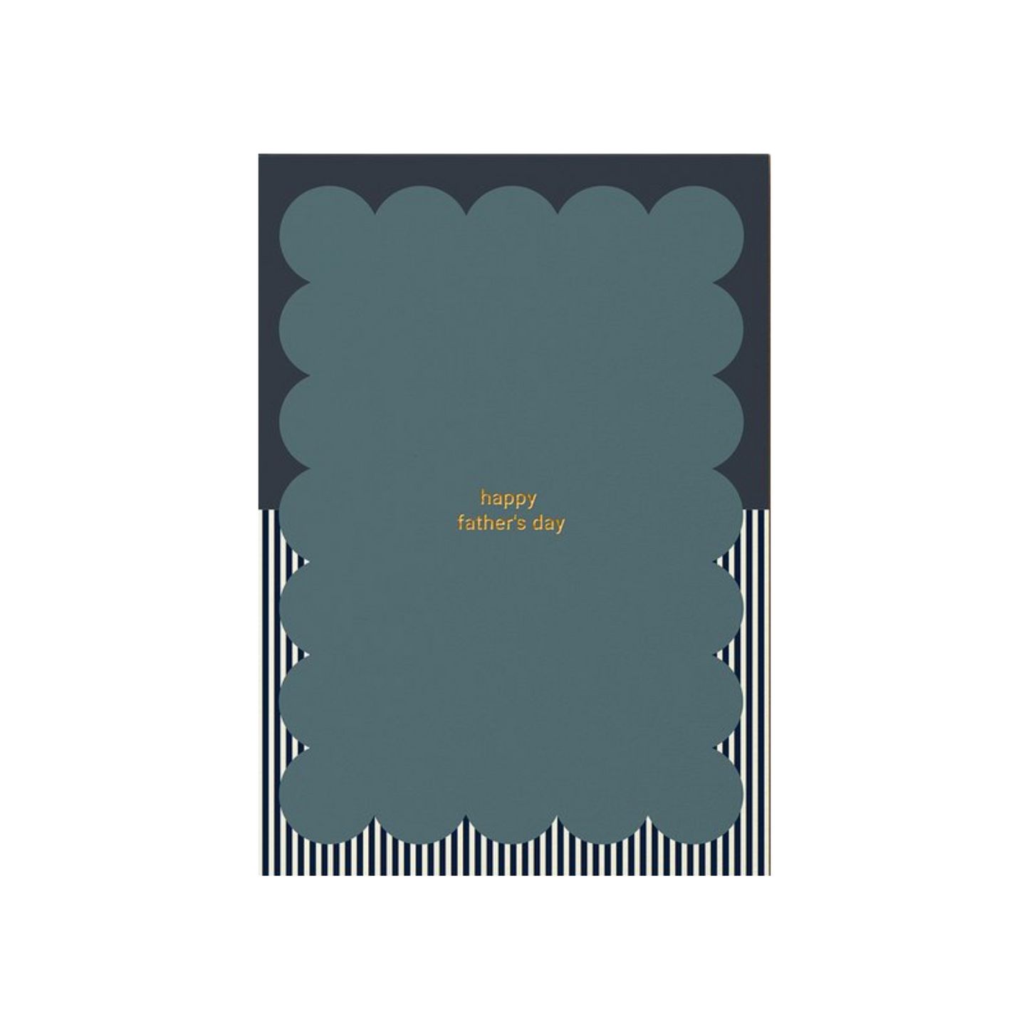 Happy father's Day greeting card with gold foil and stripes