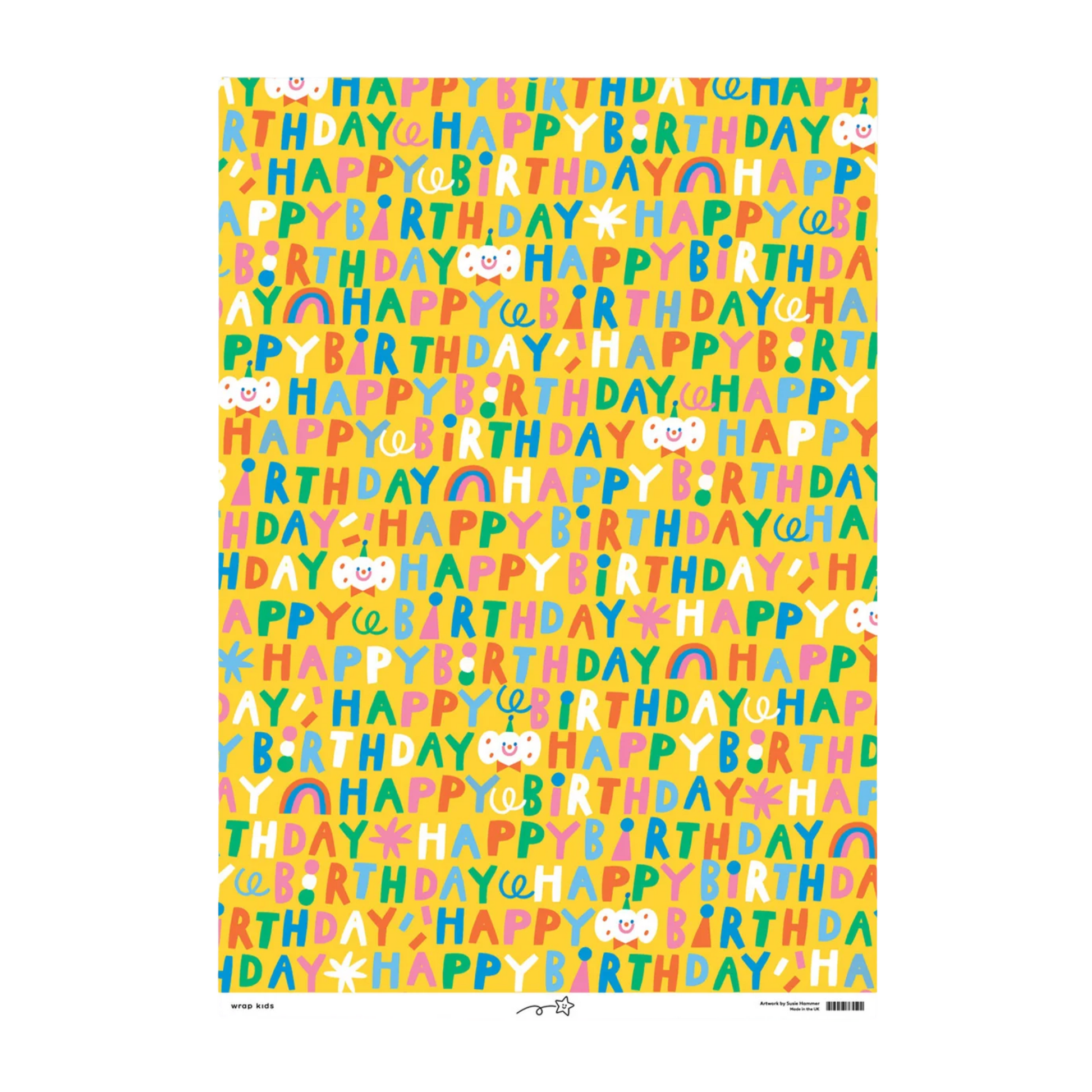 Gift Wrap - Happy Birthday