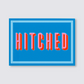Hitched Just Married Card