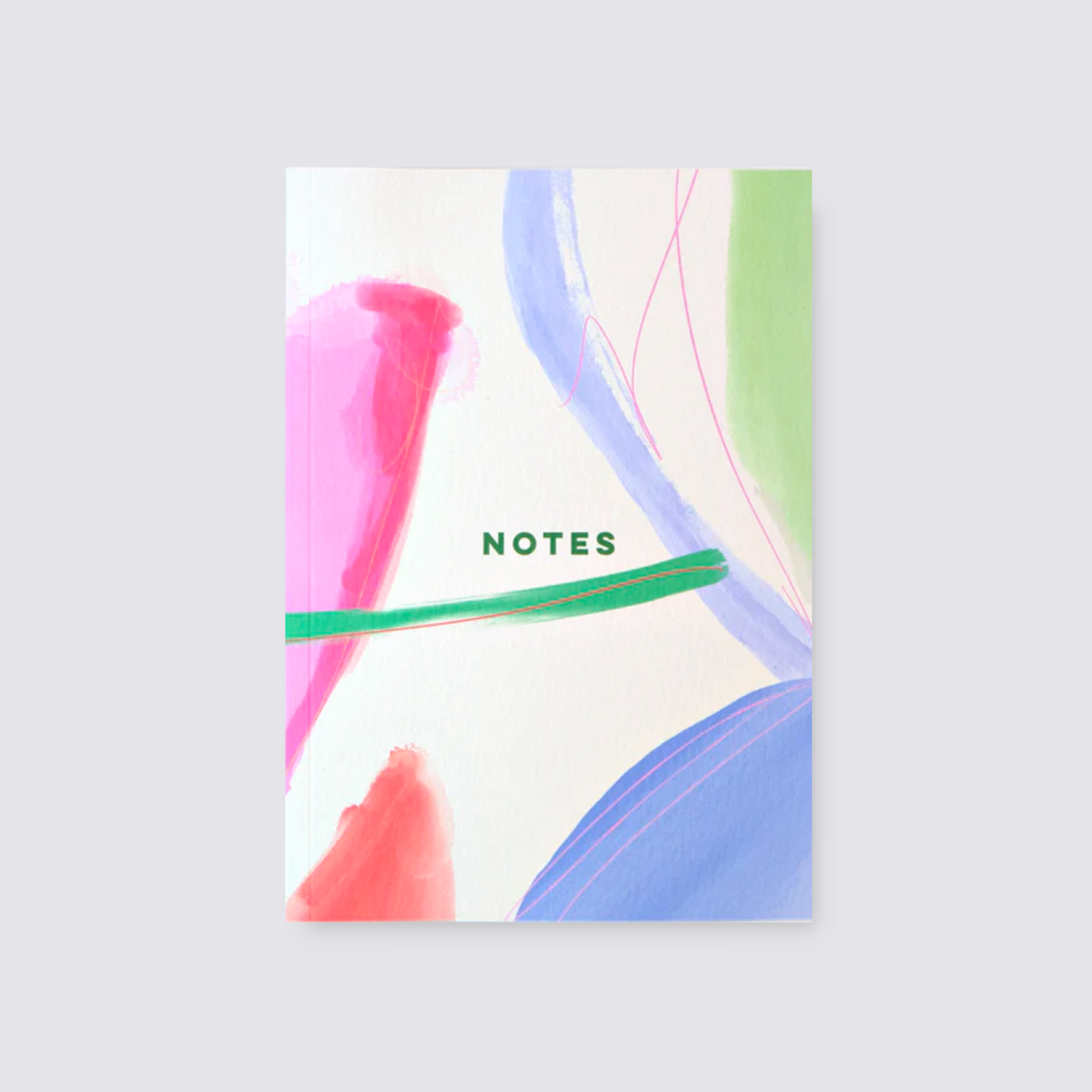 A5 Notebook with Paint Print