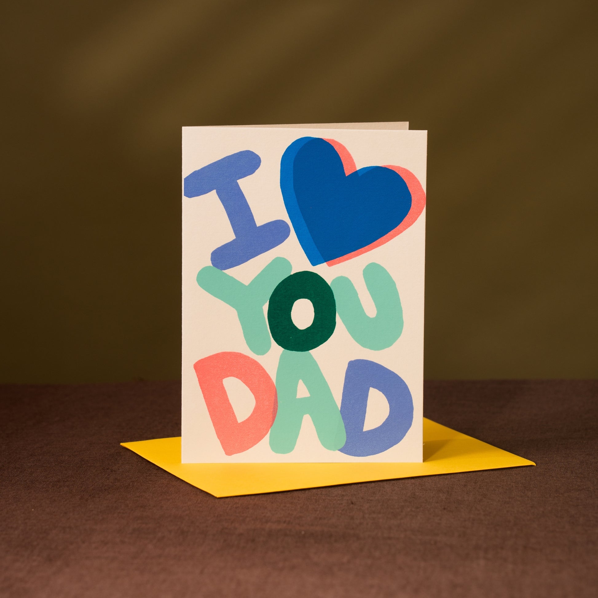 I Heart You Dad Card