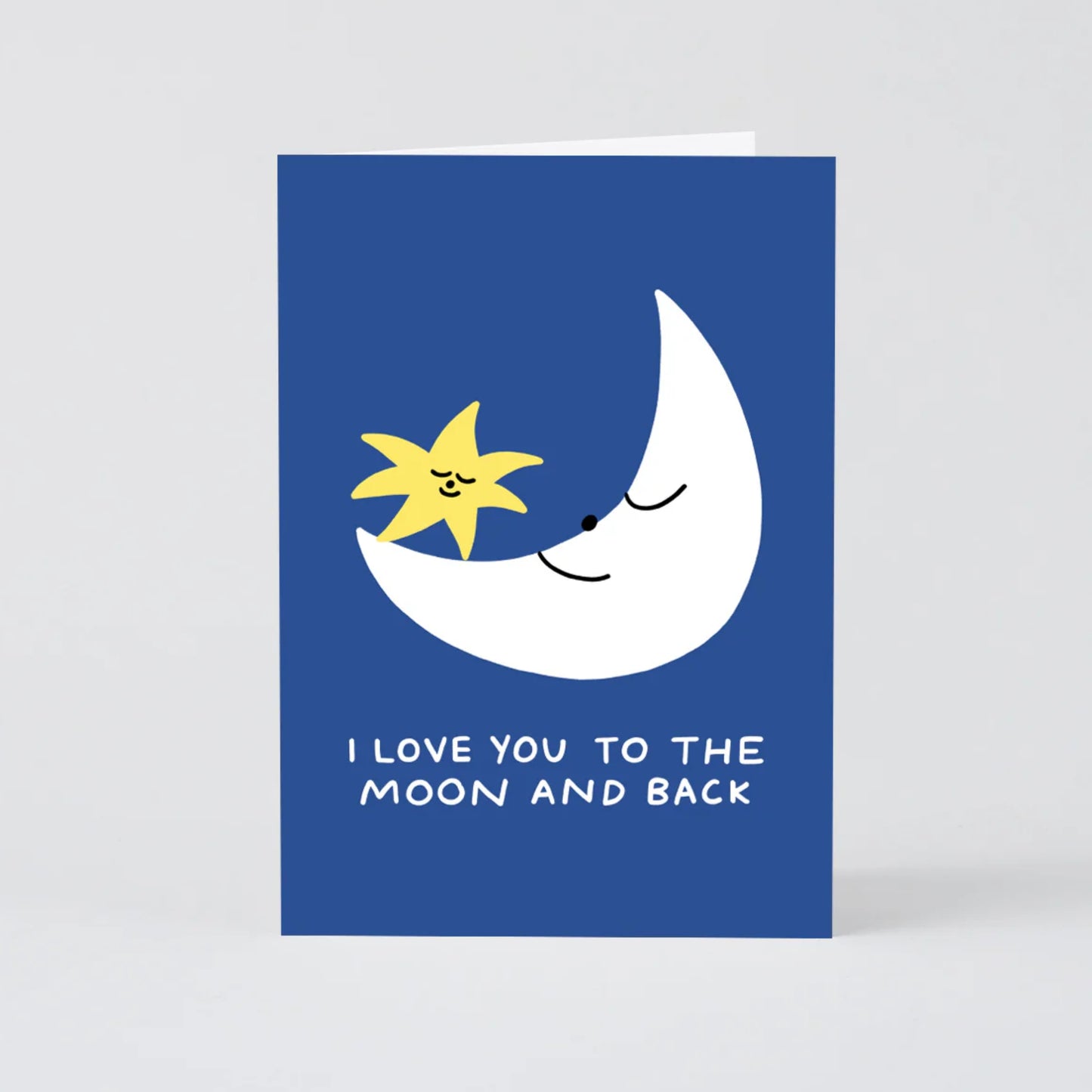 I love you to the moon and back card. Love card. 