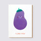 Cute I like you greetings card