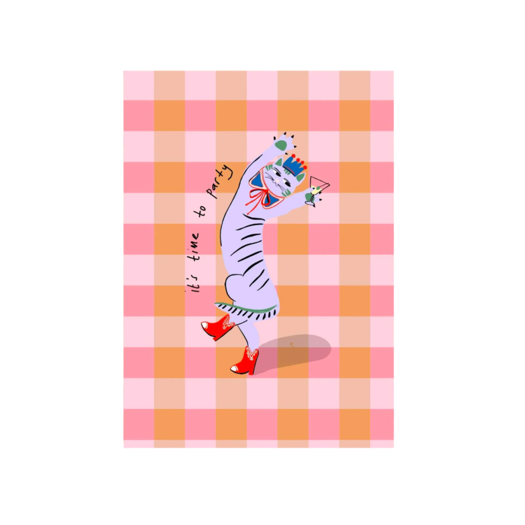 It's Time To Party Cat