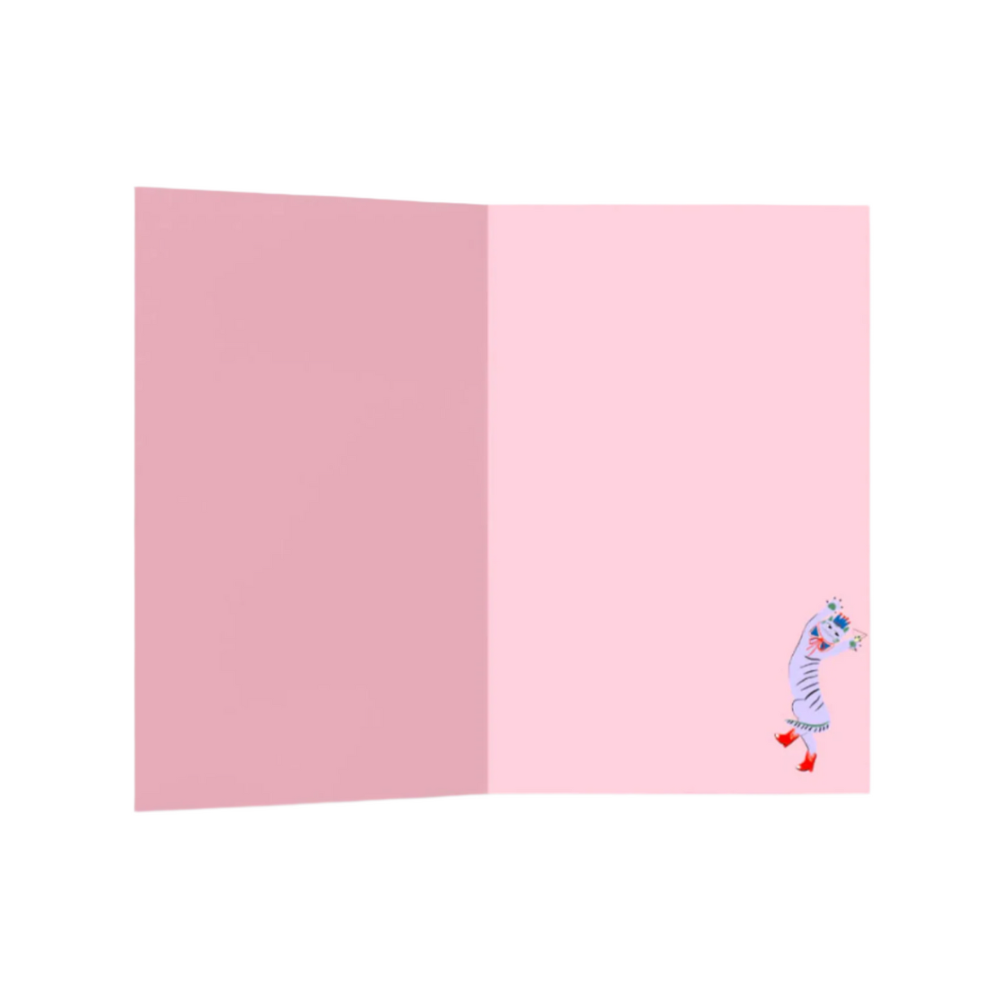 Fun cat dancing party time inside card