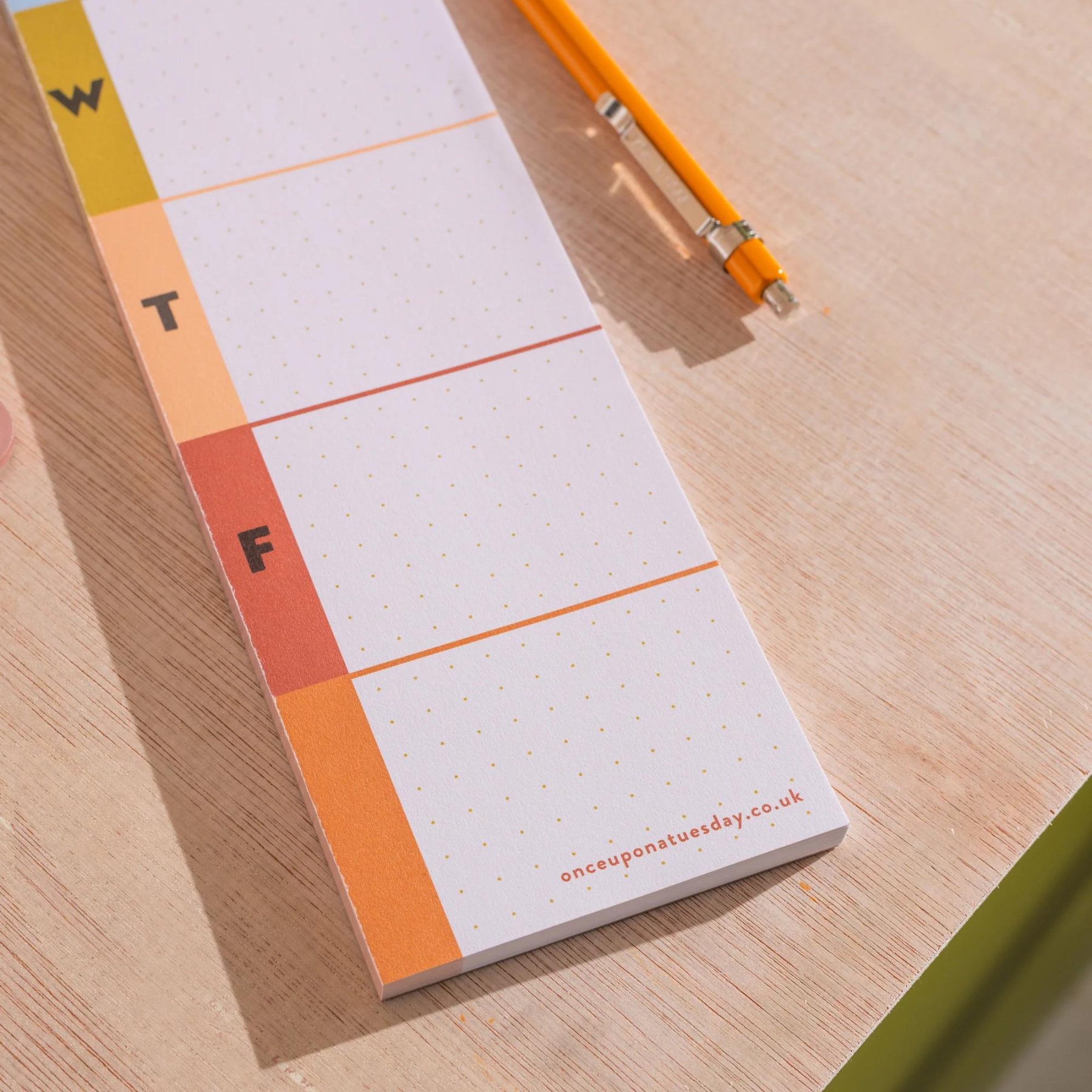 Keyboard Weekly Planner Pad - Earthy Tones