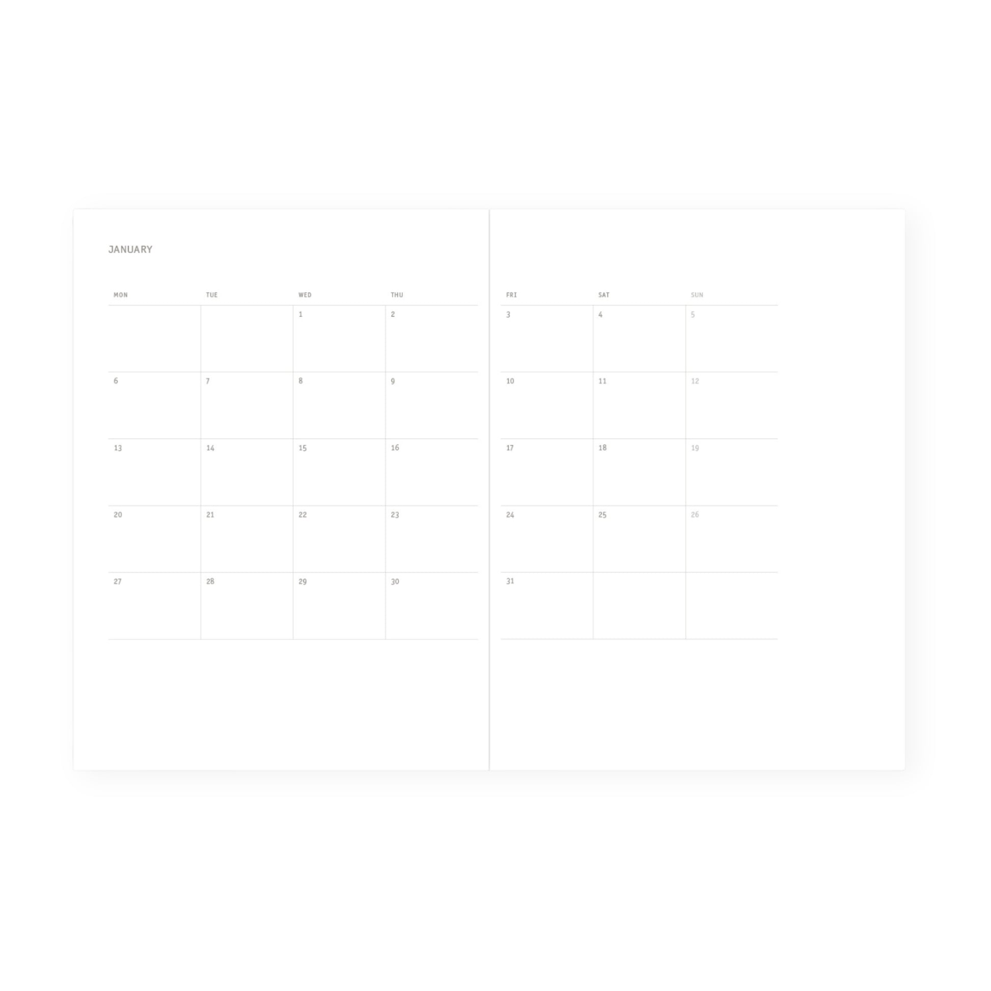 2025 Klasyk Weekly Diary - Dusty Rose
