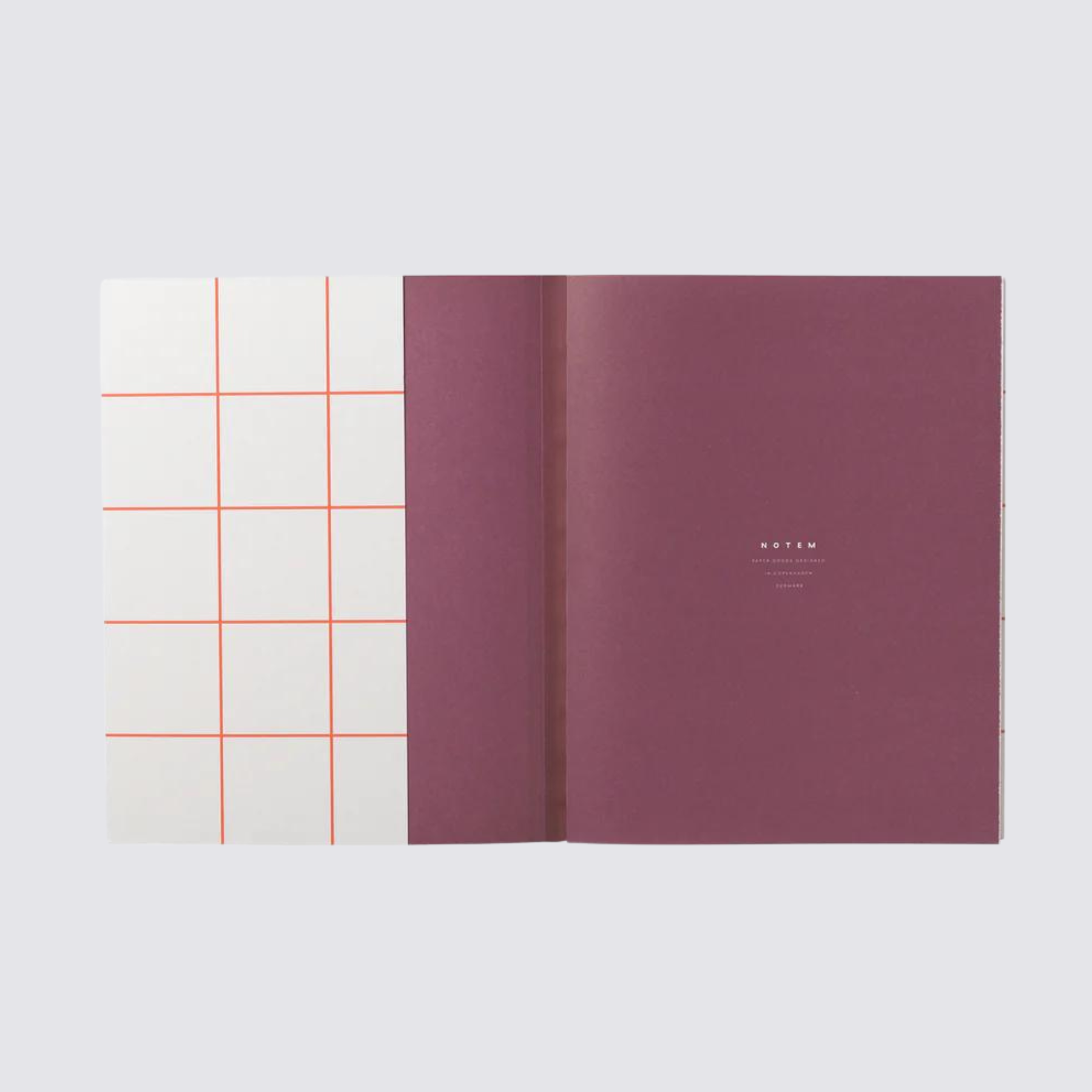 Uma Ruled Notebook - Large / Light Grey