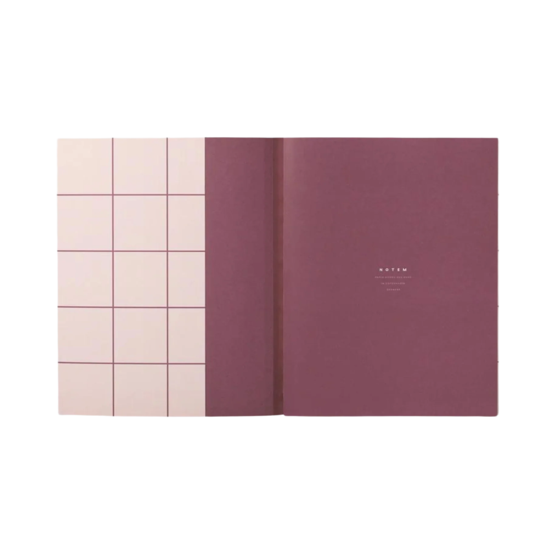 Uma Ruled Notebook - Large / Rose Pink