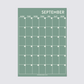 Monthly calendar wall planner