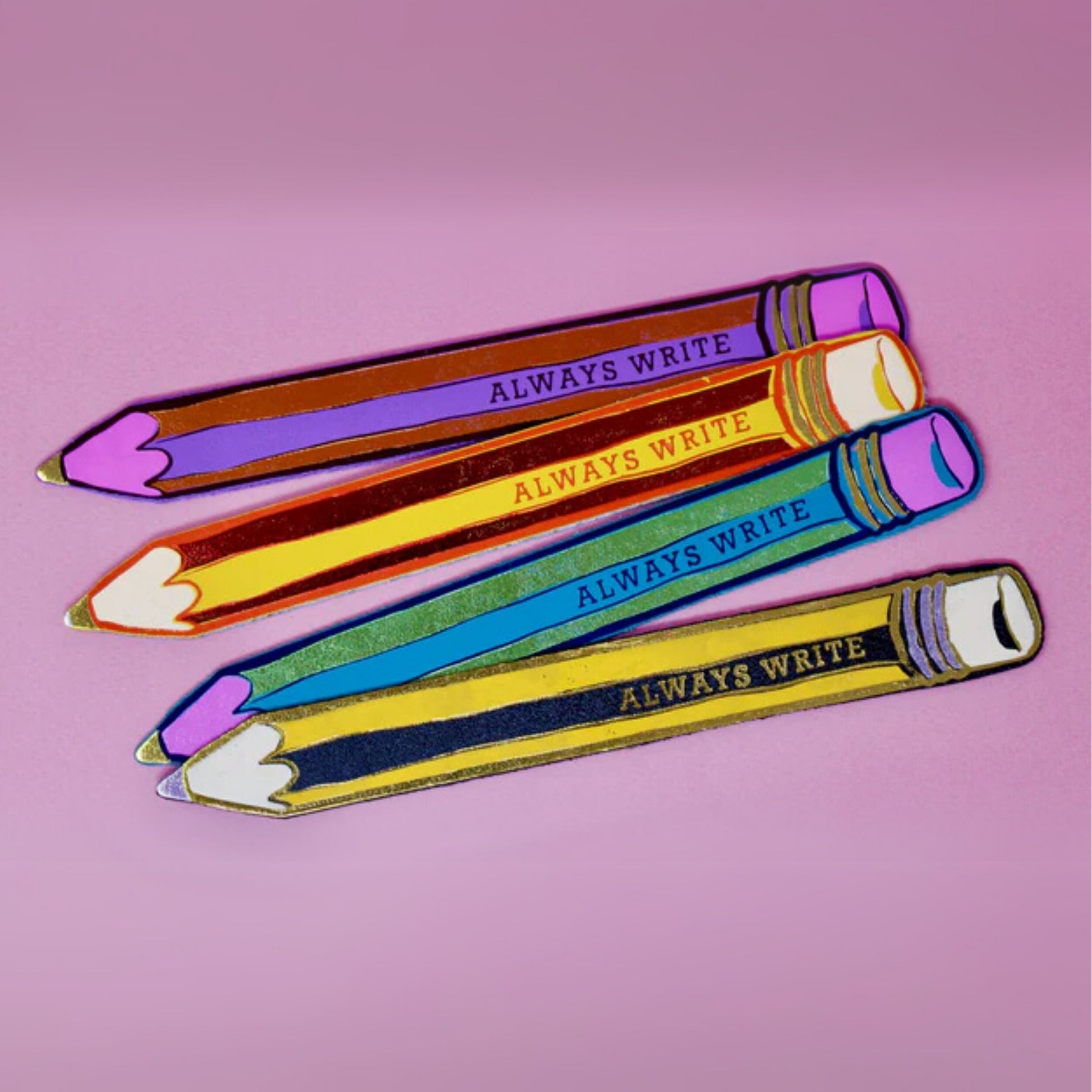 Always Write Bookmark - Hot Pink