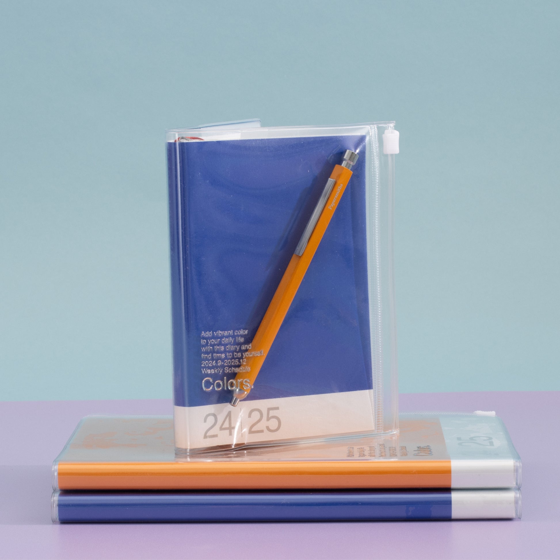 2024-2025 Colors Weekly A6 Diary - Blue