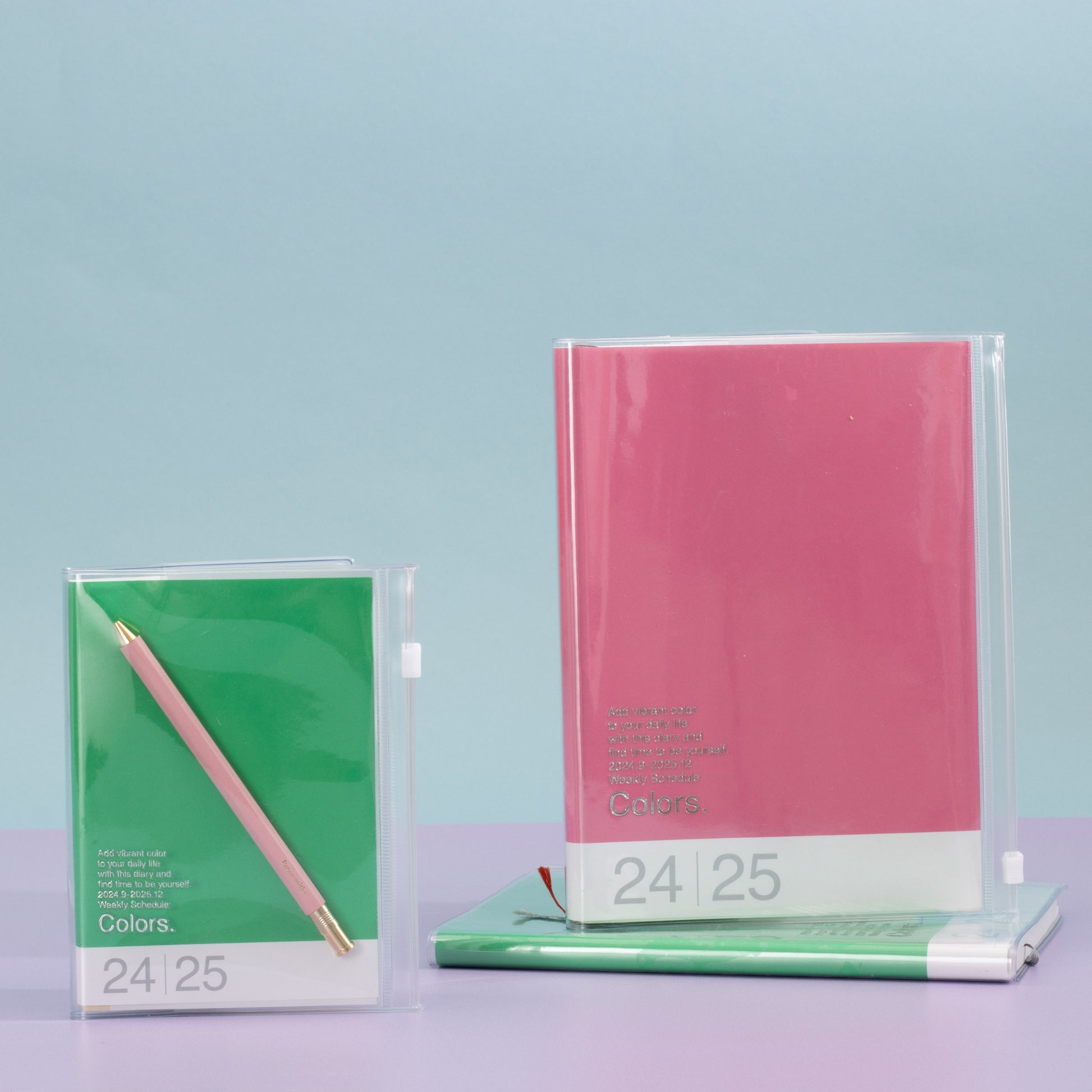 2024-2025 Colors Weekly A6 Diary - Green