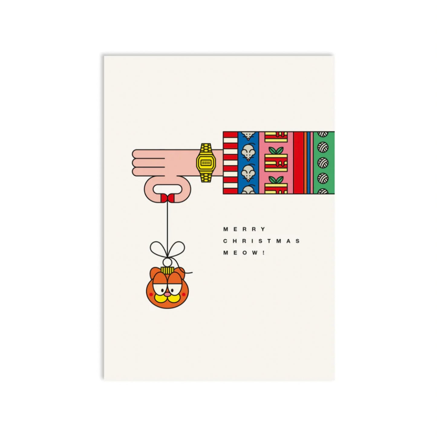 Merry Christmas Meow Meow Post Card
