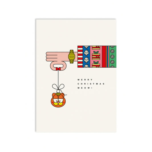 Meow Meow Christmas Postcard