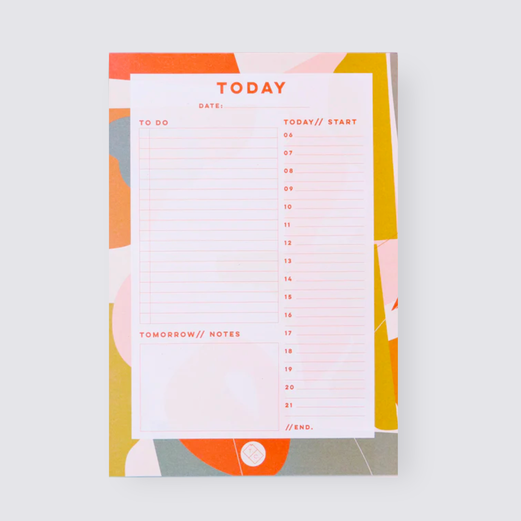 Daily Planner Pad - Madison