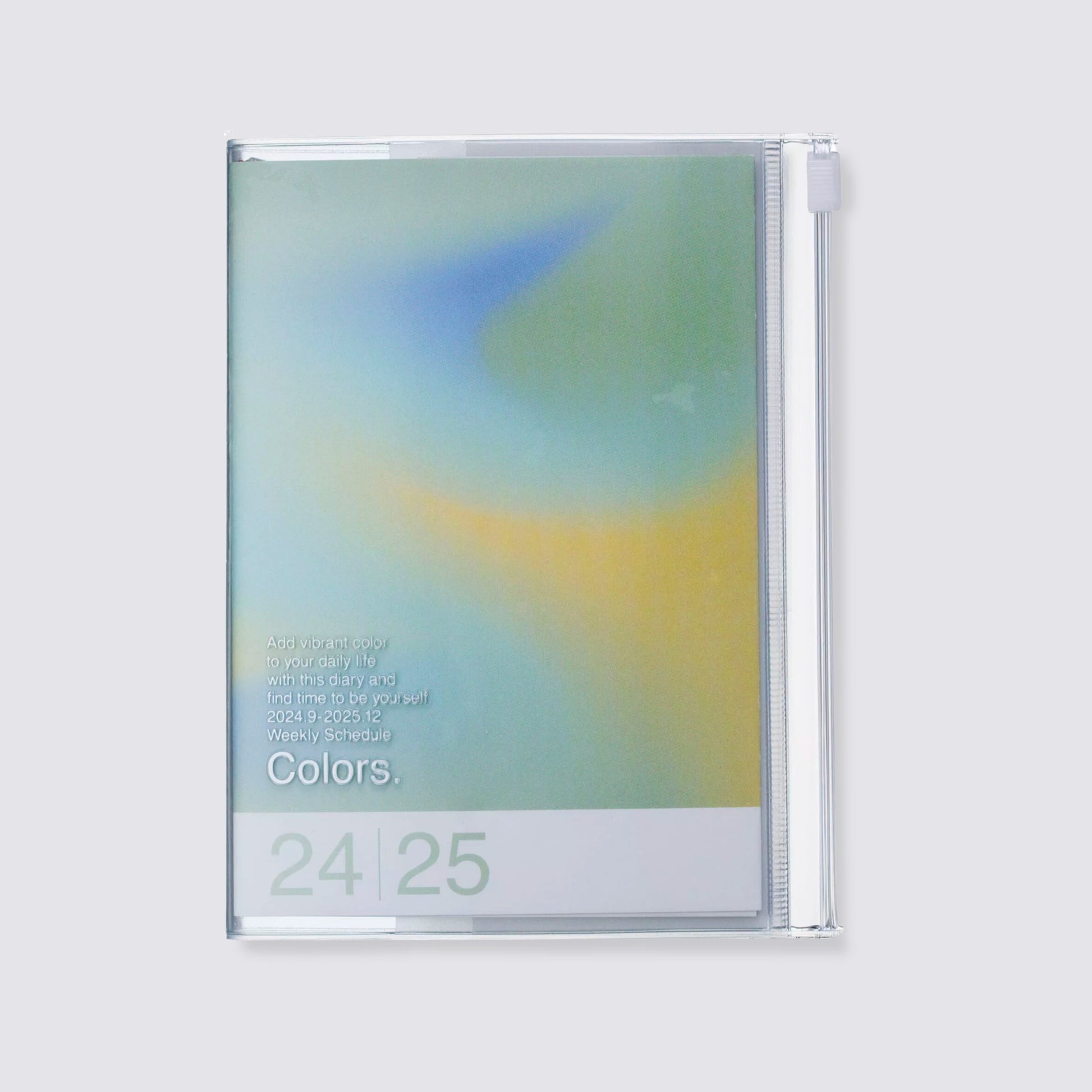 2024-2025 Gradient Weekly A6 Diary - Green