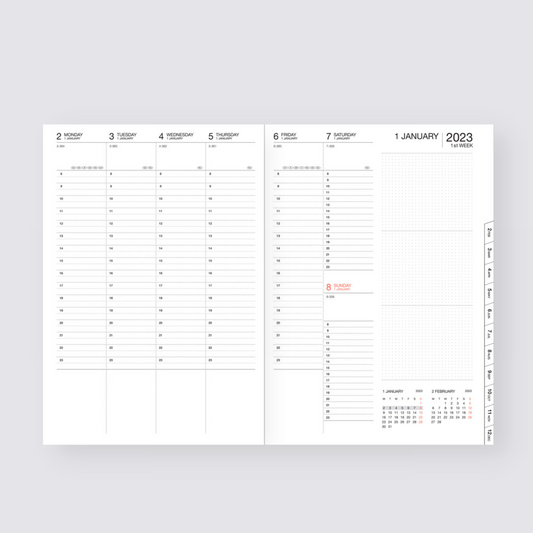 2024-2025 Colors Weekly A5 Diary - Pink