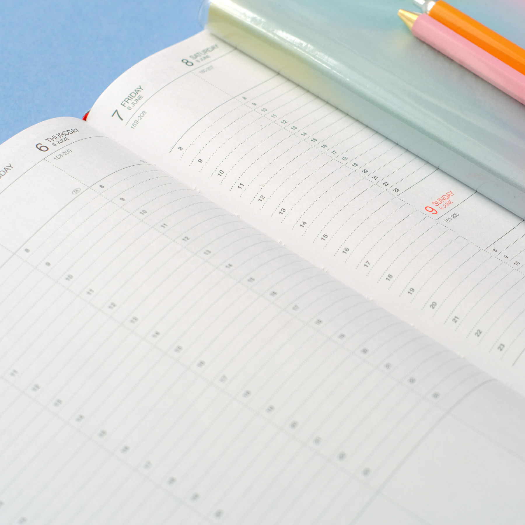 2024-2025 Colors Weekly A5 Diary - Green