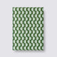 Layflat notebook forest green wave
