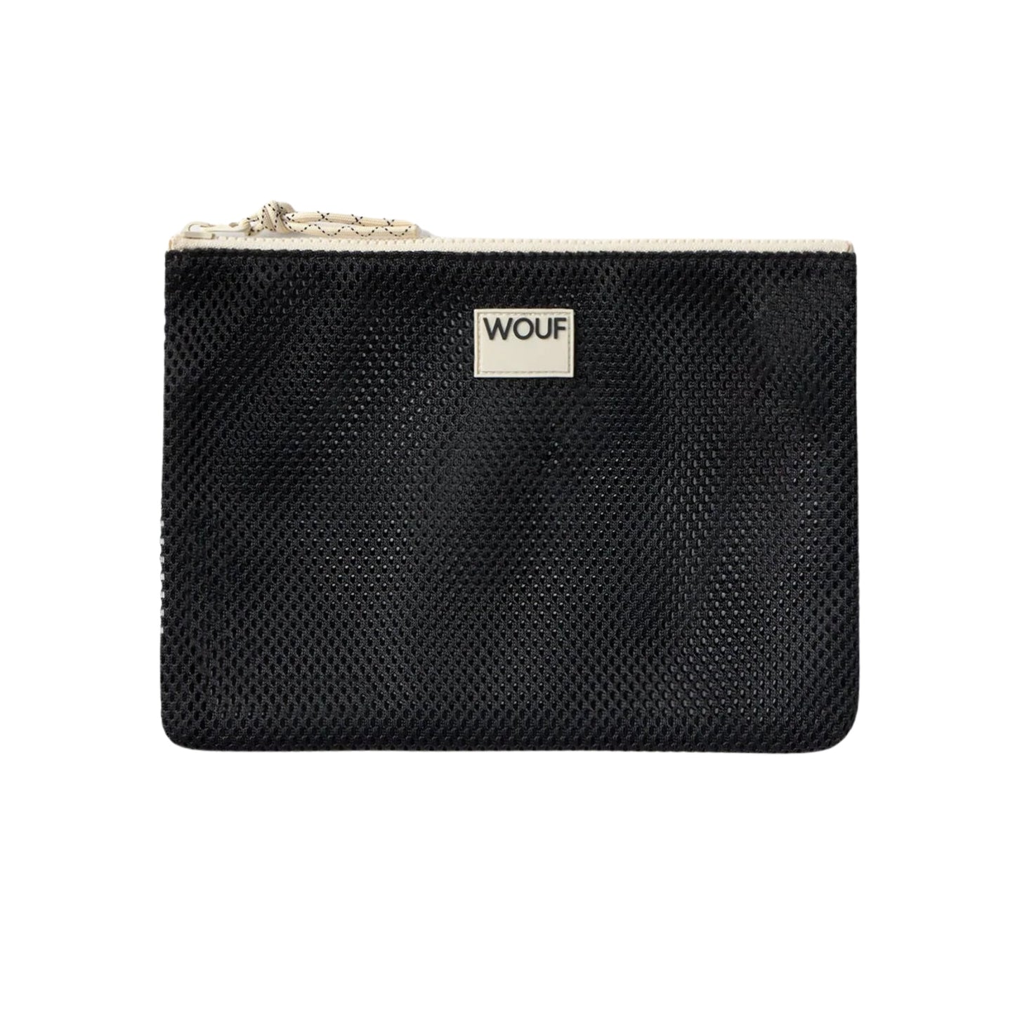 Wouf Black Mesh Pouch  Onyx