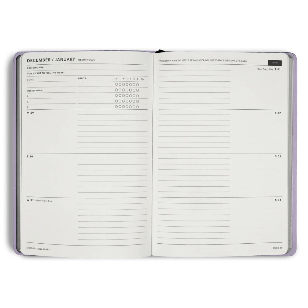 2026 Weekly Spread Diary - From Little Things