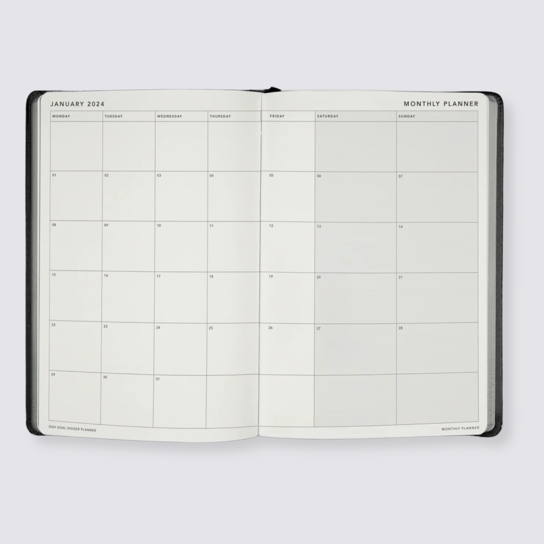 2024 Goal Digger Diary - Classic / Black