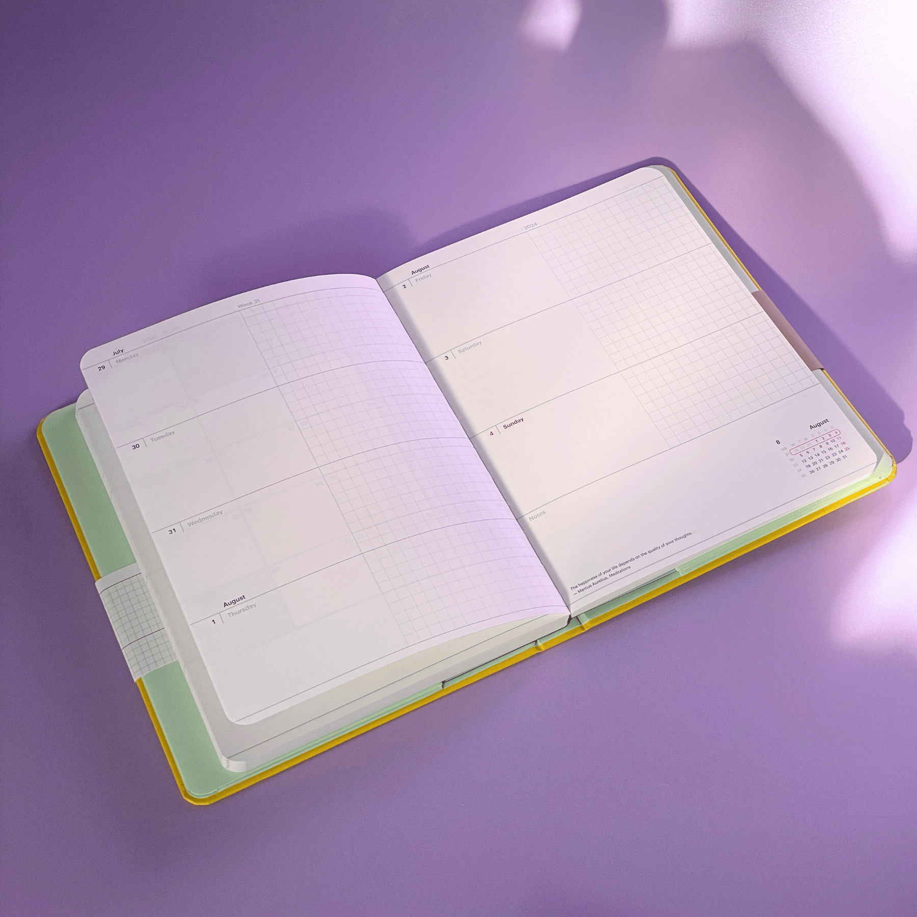 2024 Refillable Diary - Plain Forest