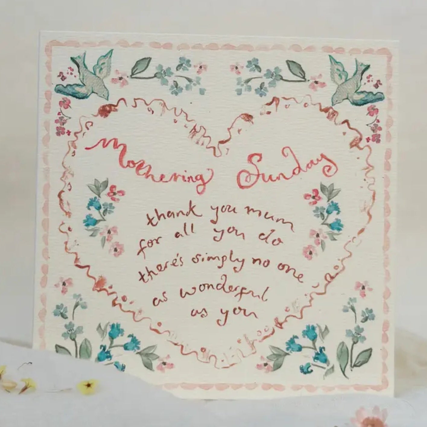 Thank You Mum Square Mother's Day Card