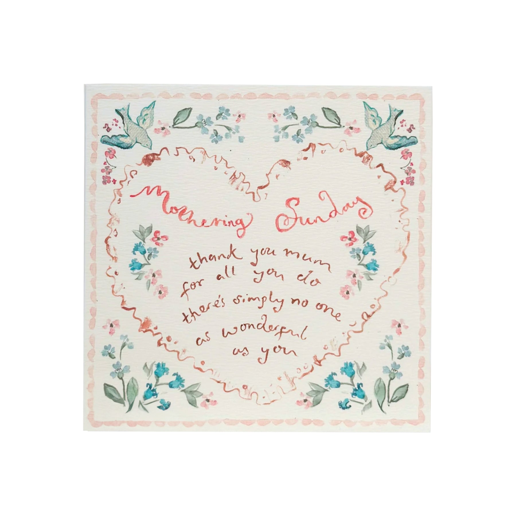 Thank You Mum Square Mother's Day Card
