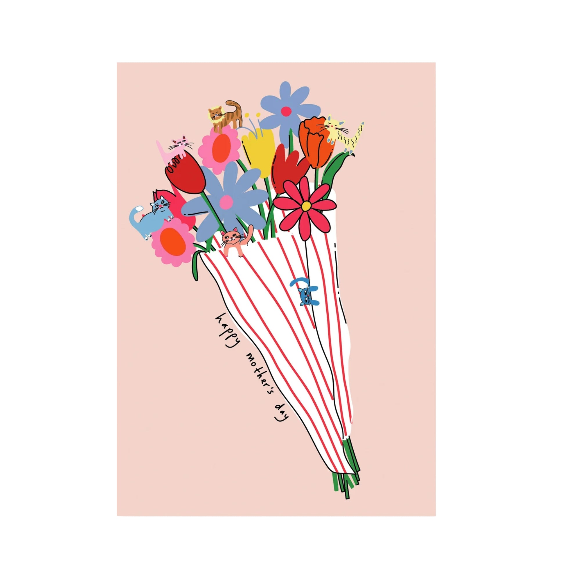 Cat Bouquet Card
