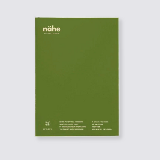 2024 Nahe Weekly Diary - Khaki