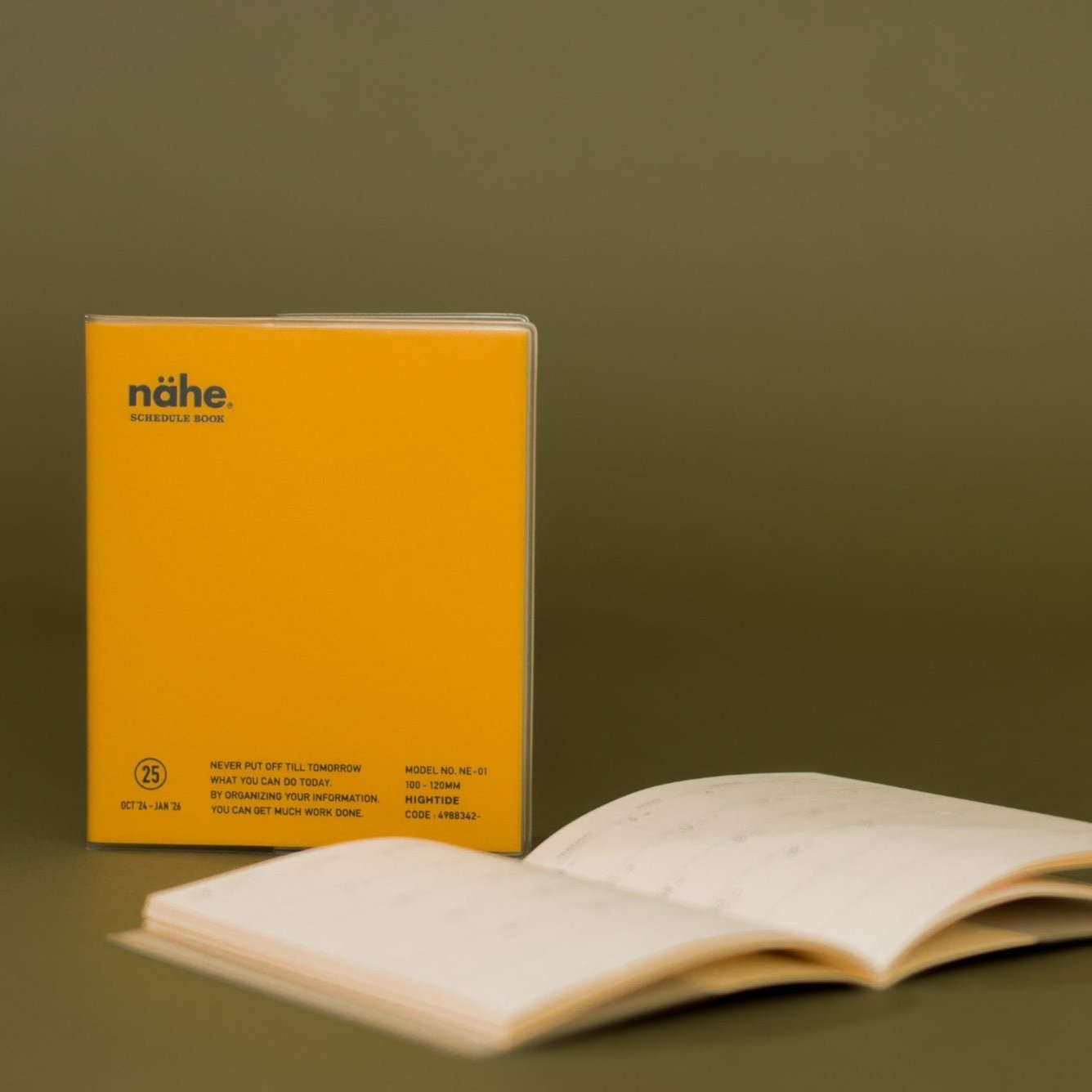 2025 Nahe Pocket Monthly Diary - Yellow