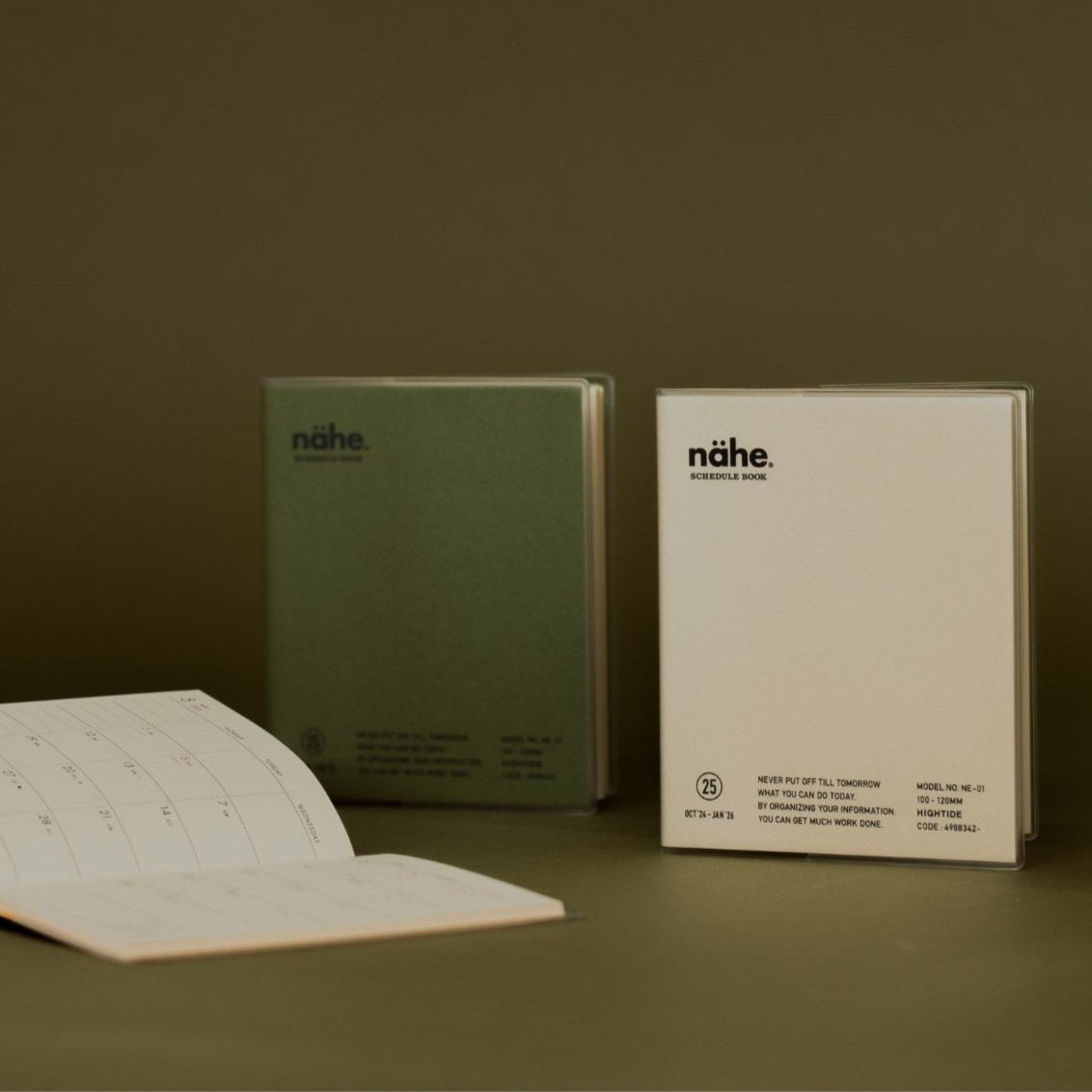 2025 Nahe Pocket Monthly Diary - Khaki