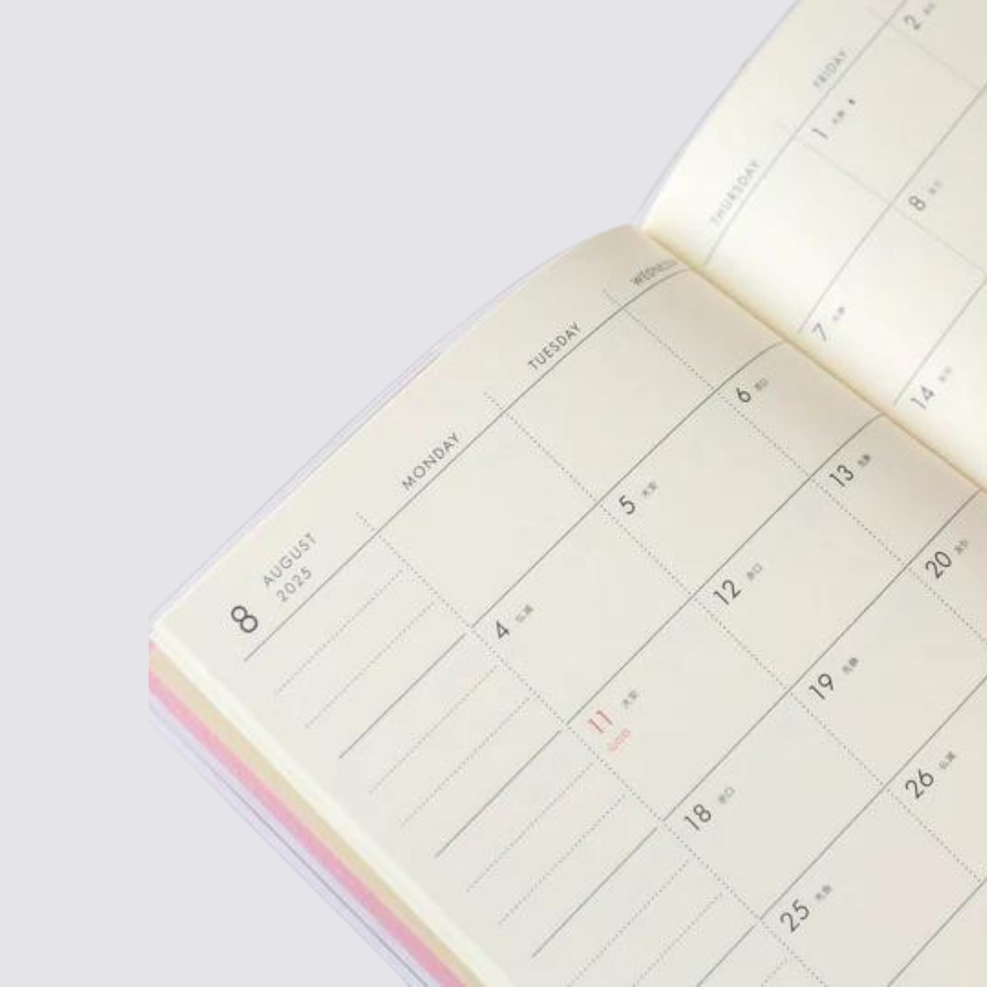 2026 Nahe Pocket Monthly Diary - Yellow