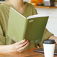 Khaki olive diary 2024 nahe weekly planner