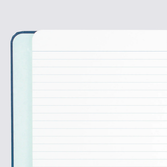 Refillable Ruled Notebook - Plain Navy