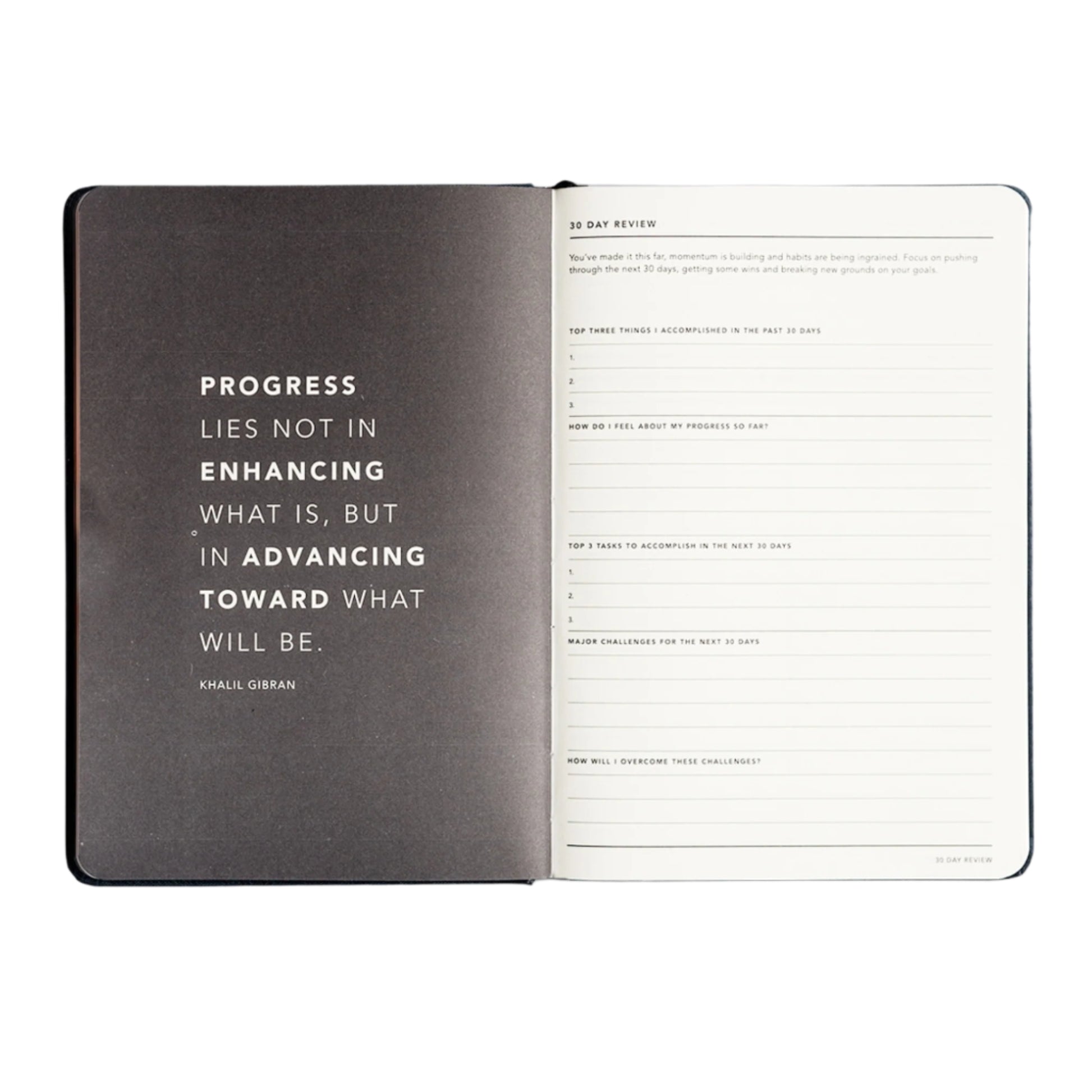 90 Day Progress Journal - Navy