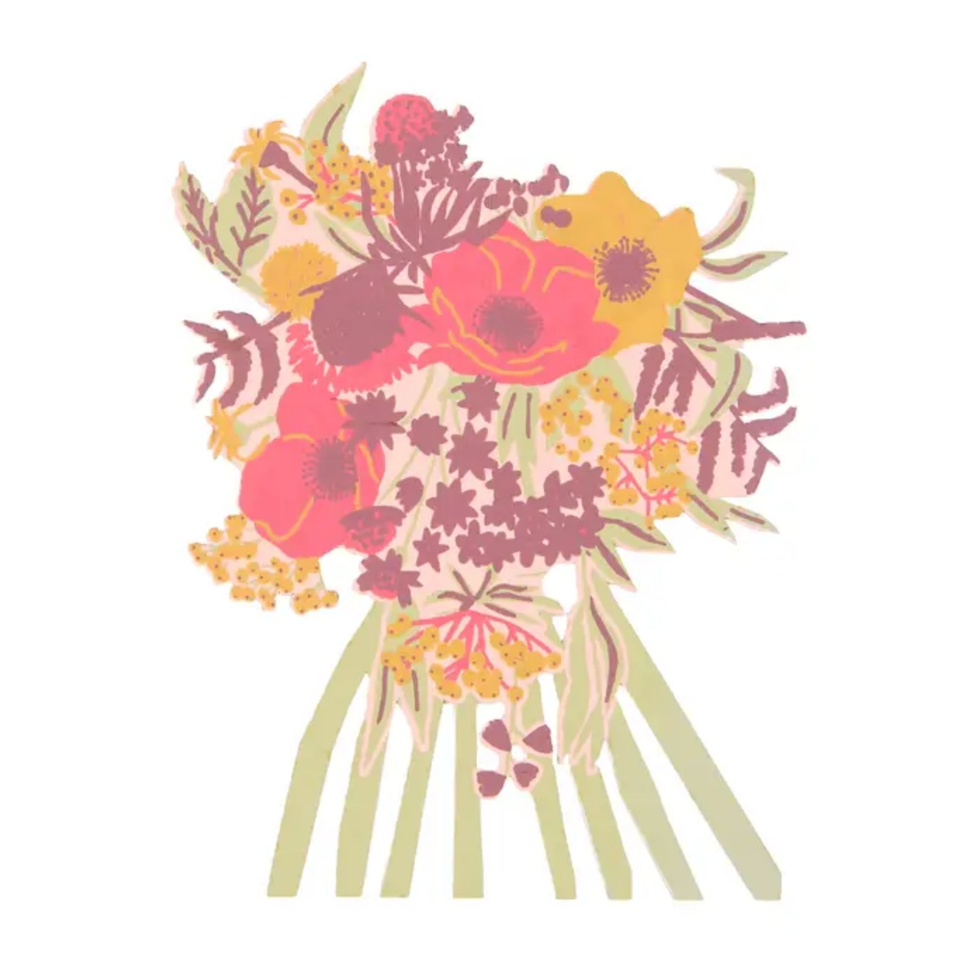Peonie Pink Greeting Card