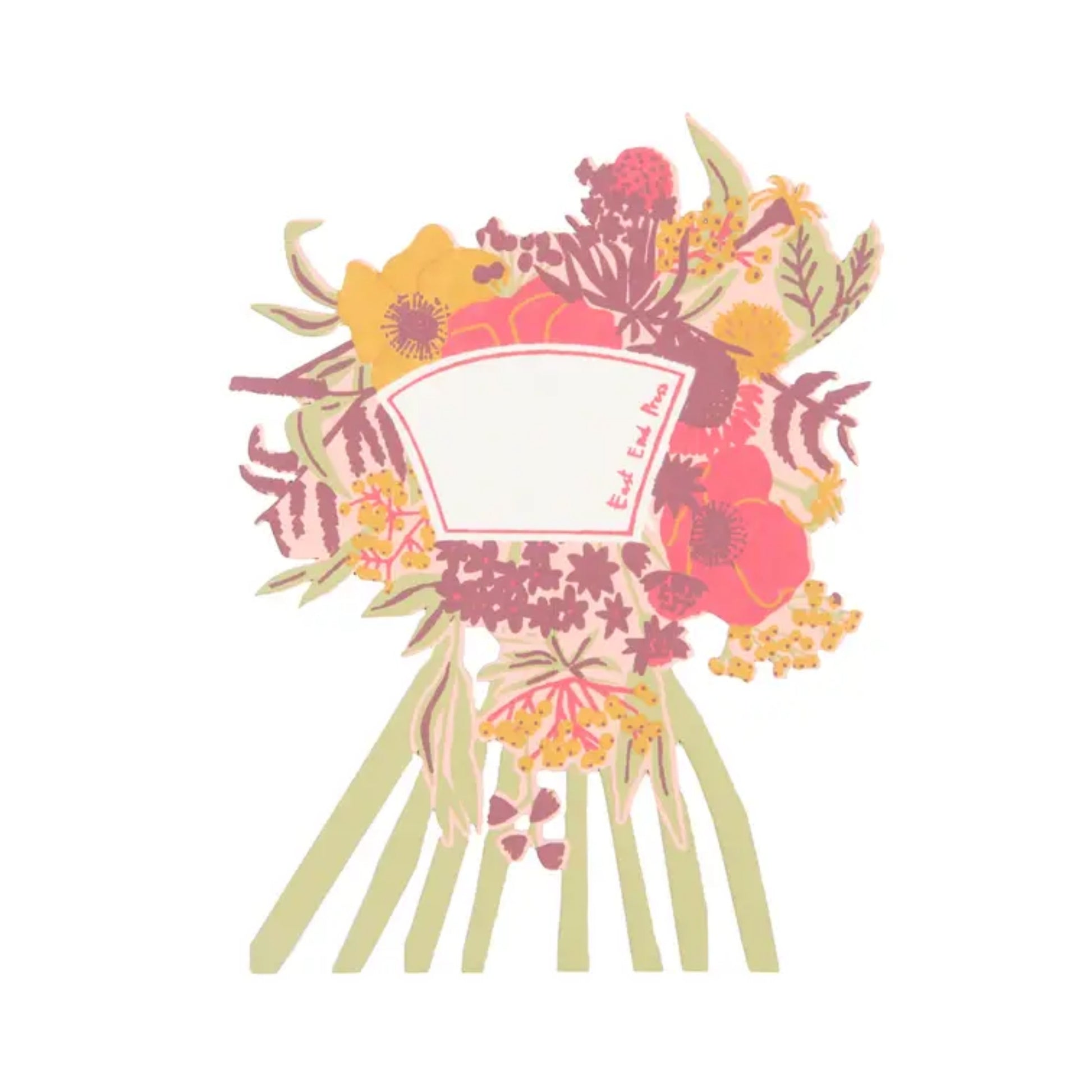 Peonie Pink Greeting Card