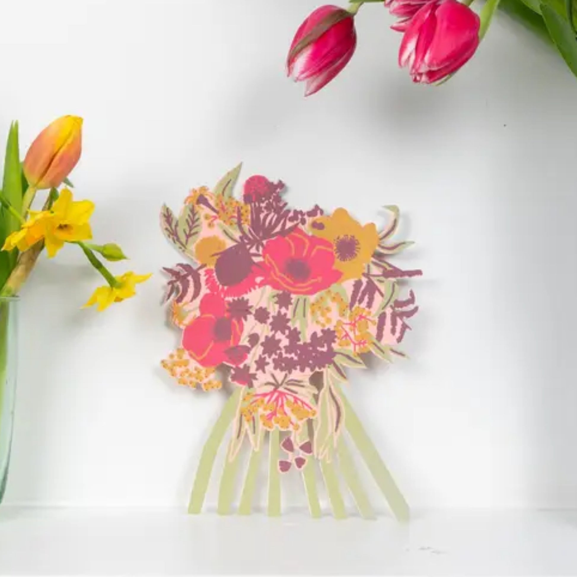 Peonie Pink Greeting Card