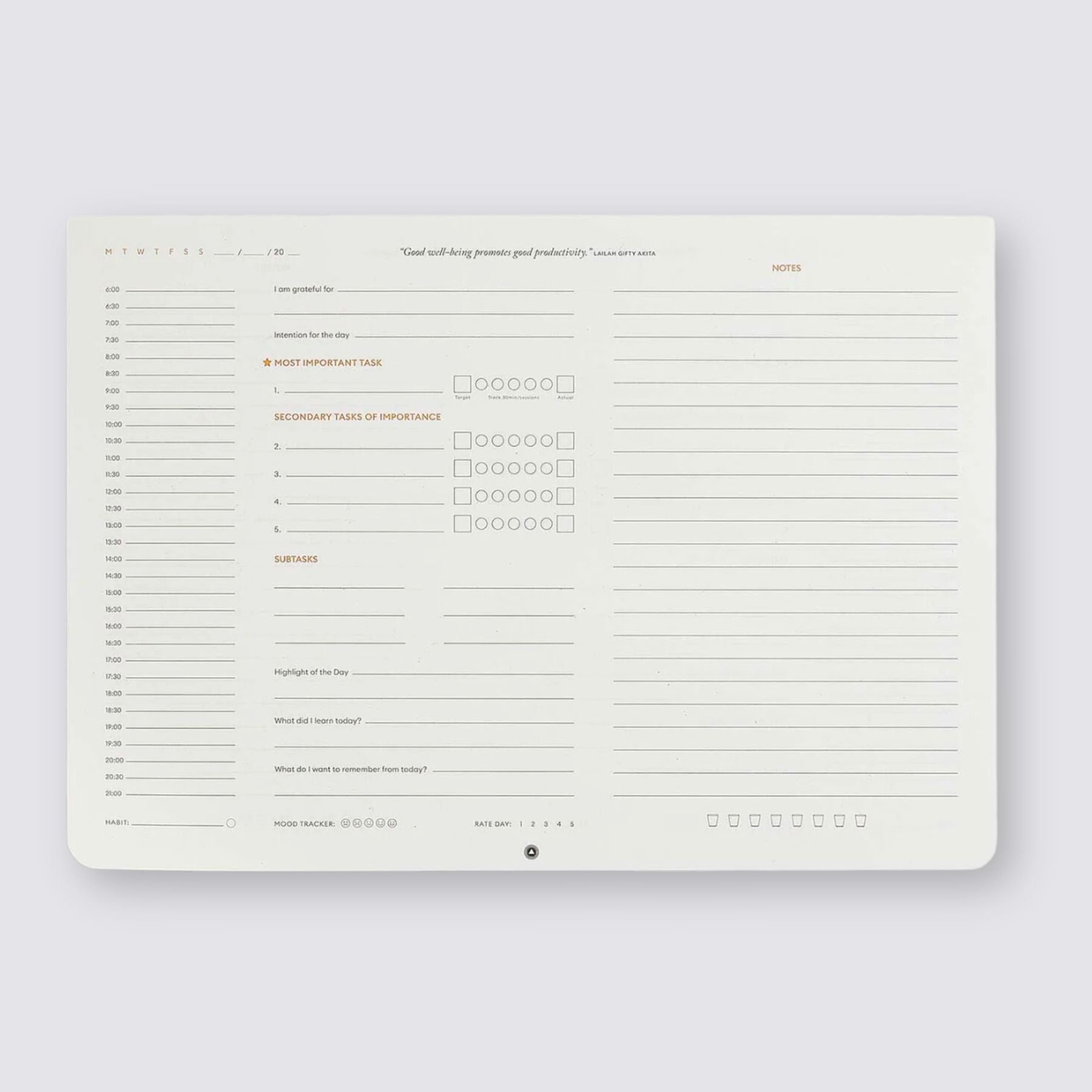 Productivity Daily Desk Pad